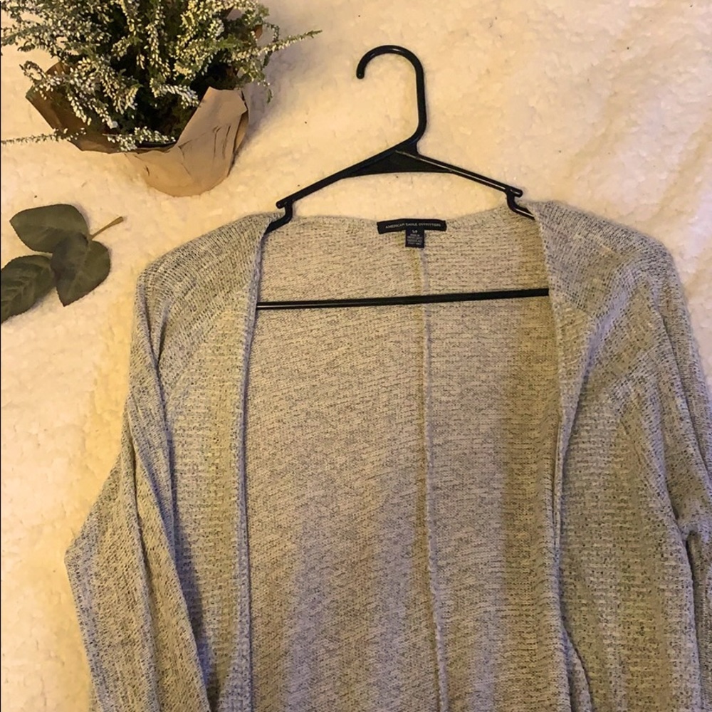 Light gray American Eagle cardigan (size small)